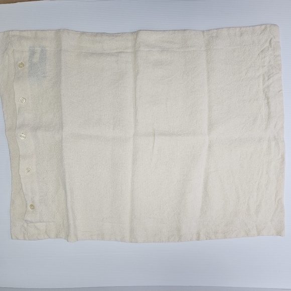 Ralph Lauren Standard Sham Foley Cream Linen 20 x 28 Neutral Natural Bedding - Picture 11 of 13